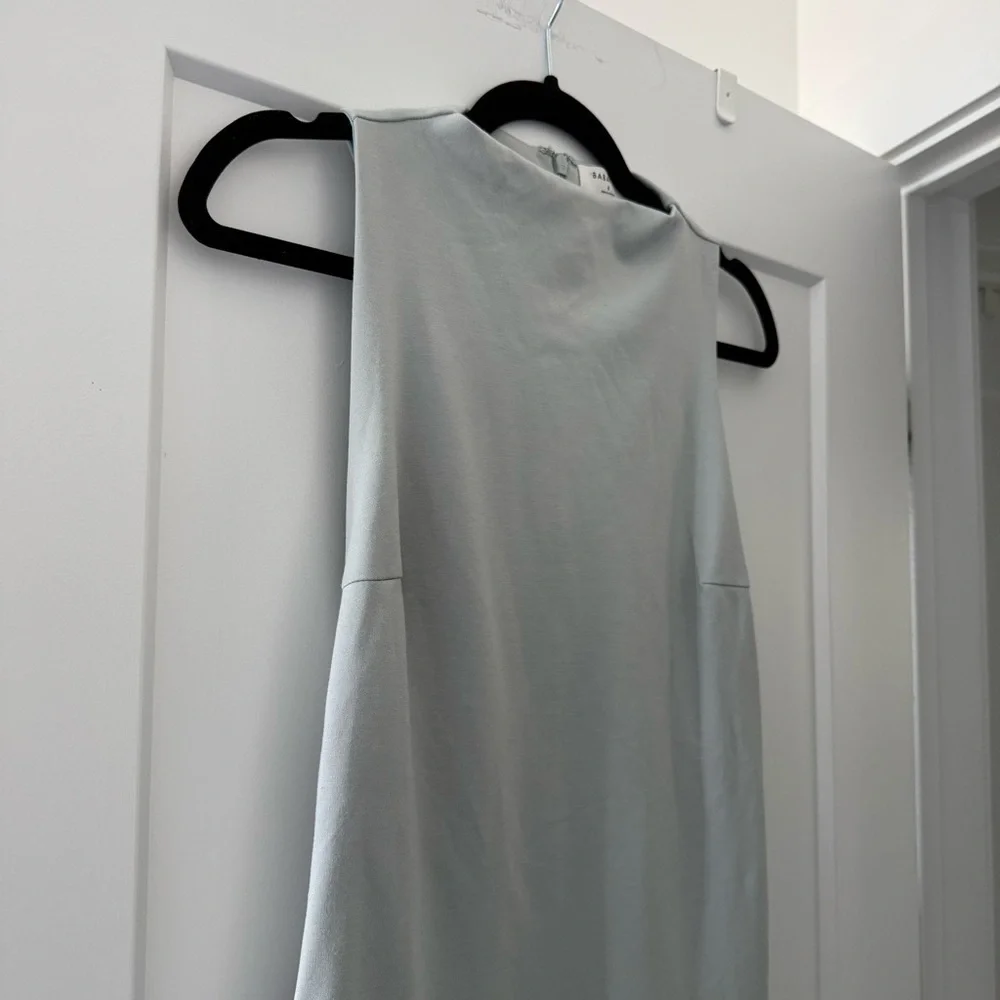 Aritzia Babaton green grey Matheson midi dress - size 8 - Picture 9 of 11